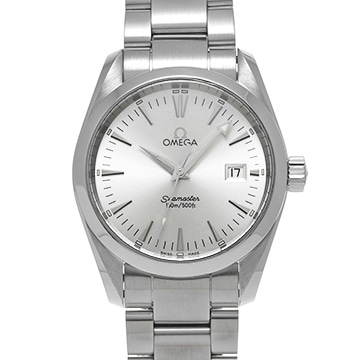 オメガ シーマスター アクアテラ クォーツ 2518.30 シルバー メンズ 時計 【中古】【wristwatch】
