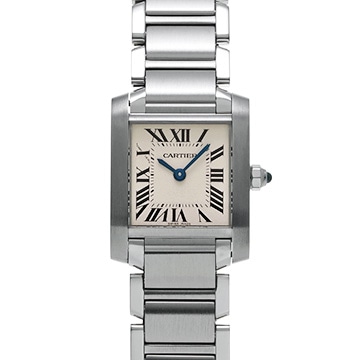 カルティエ タンクフランセーズ SM W51008Q3 シルバー レディース 時計 【中古】【wristwatch】