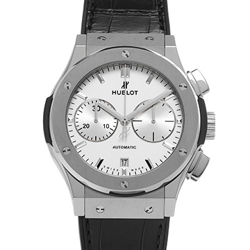 ウブロ クラシックフュージョン チタニウム クロノグラフ オパリン 521.NX.2611.LR オパリン メンズ 時計 【中古】【wristwatch】