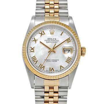 ロレックス デイトジャスト 16233NR ホワイトシェル メンズ 時計 【中古】【wristwatch】