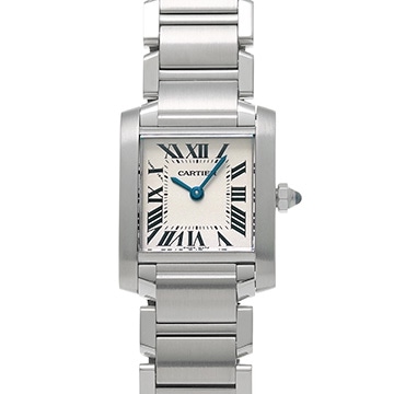 カルティエ タンクフランセーズ SM W51008Q3 シルバー レディース 時計 【中古】【wristwatch】