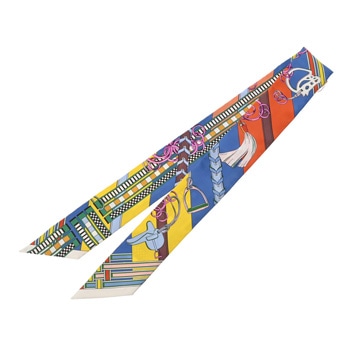 エルメス ツイリー BRIDES ET GRIS GRIS マルチカラー 062849S シルク100％ レディース 【新品】【other】