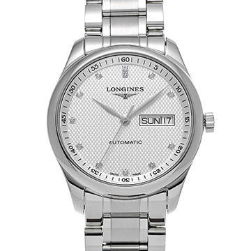 ロンジン マスターコレクション オートマティック L2.755.4.77.6 シルバー/ダイヤモンド メンズ 時計 【中古】【wristwatch】