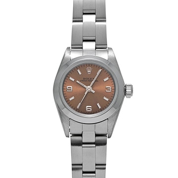 ロレックス オイスターパーペチュアル 67180 ピンク レディース 時計 【中古】【wristwatch】