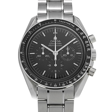 オメガ スピードマスター ムーンウォッチ プロフェッショナル アポロ17号 30th 3574.51 ブラック メンズ 時計 【中古】【wristwatch】