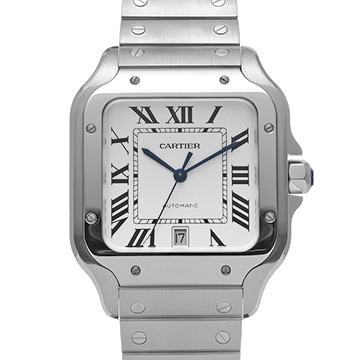 カルティエ サントス ドゥ カルティエ LM WSSA0018 シルバー メンズ 時計 【中古】【wristwatch】