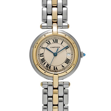 カルティエ パンテール ヴァンドーム LM 183964 アイボリー ユニセックス 時計 【中古】【wristwatch】