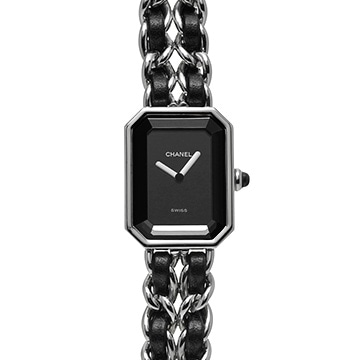 シャネル プルミエール M H0451 ブラック レディース 時計 【中古】【wristwatch】