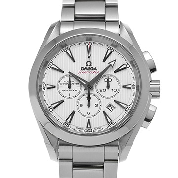 オメガ シーマスター アクアテラ コーアクシャル クロノグラフ 231.10.44.50.04.001 ホワイト メンズ 時計 【中古】【wristwatch】