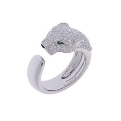 カルティエ パンテール リング  シルバー K18ホワイトゴールド WG レディース ジュエリー 【中古】【jewelry】