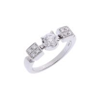 ブルガリ ルチアリング シルバー K18ホワイトゴールド WG レディース ジュエリー 【中古】【jewelry】