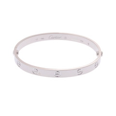 カルティエ ラブブレスレット #17 旧型 シルバー K18ホワイトゴールド WG レディース ジュエリー 【中古】【jewelry】