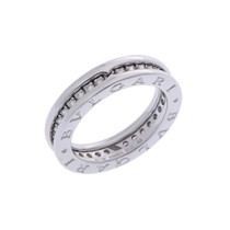 ブルガリ B.ZERO1リング XS #52 シルバー K18ホワイトゴールド WG レディース ジュエリー 【中古】【jewelry】