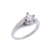 ブルガリ コロナリング シルバー Pt950プラチナ レディース ジュエリー 【中古】【jewelry】