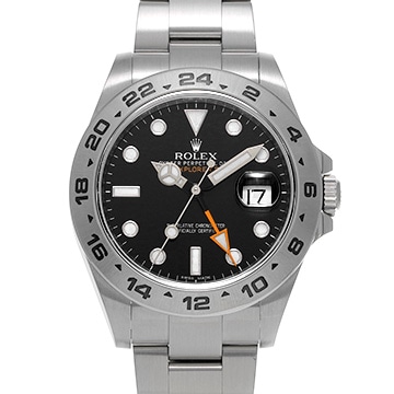ロレックス エクスプローラーII 216570 ブラック メンズ 時計 【中古】【wristwatch】