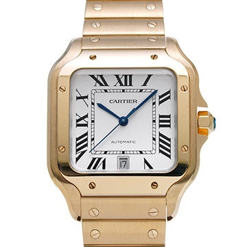 カルティエ サントス ドゥ カルティエ LM WGSA0029 シルバー メンズ 時計 【中古】【wristwatch】