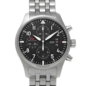 IWC パイロットウォッチ クロノグラフ IW377704 ブラック メンズ 時計 【中古】【wristwatch】