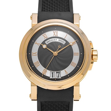 ブレゲ マリーン II ラージデイト 5817BR/Z2/5V8 グレー メンズ 時計 【中古】【wristwatch】