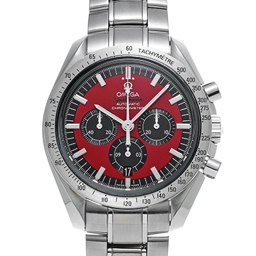 オメガ スピードマスター レジェンド ミハエル・シューマッハ 2005 3506.61 レッド/ブラック メンズ 時計 【中古】【wristwatch】