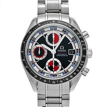 オメガ スピードマスター デイト 3210.52 ブラック/レッド メンズ 時計 【中古】【wristwatch】
