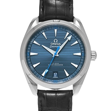 オメガ シーマスター アクアテラ コーアクシャル マスタークロノメーター 220.13.41.21.03.002 ブルー メンズ 時計 【中古】【wristwatch】