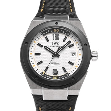 IWC インヂュニア オートマティック クライメットアクション IW323402 アイボリー メンズ 時計 【中古】【wristwatch】