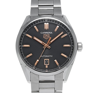 タグ ホイヤー カレラ キャリバー5 WBN2113.BA0639 ブラック メンズ 時計 【中古】【wristwatch】
