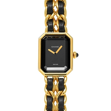 シャネル プルミエール M H0001 ブラック レディース 時計 【中古】【wristwatch】