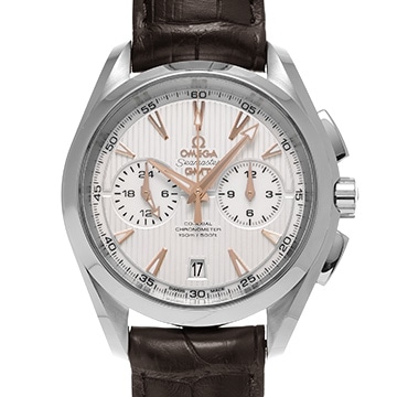 オメガ シーマスター アクアテラ コーアクシャル クロノグラフ GMT 231.13.43.52.02.001 シルバー メンズ 時計 【中古】【wristwatch】