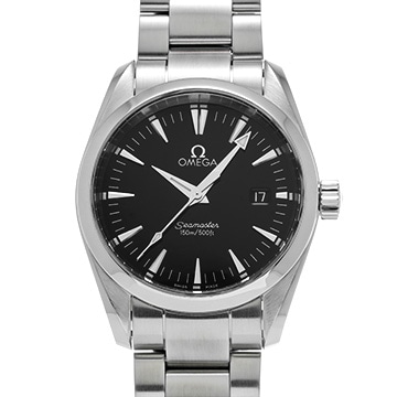 オメガ シーマスター アクアテラ クォーツ 2518.50 ブラック メンズ 時計 【中古】【wristwatch】