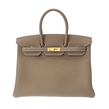 エルメス バーキン 35 エトゥープ トゴ ユニセックス バッグ 【未使用】【bag】