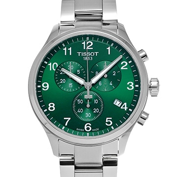 ティソ クロノ XL クラシック T116.617.11.092.00 グリーン メンズ 時計 【中古】【wristwatch】