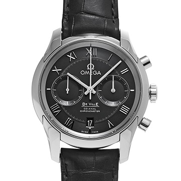 オメガ デ・ヴィル アワービジョン コーアクシャル クロノグラフ 431.13.42.51.01.001 ブラック メンズ 時計 【中古】【wristwatch】