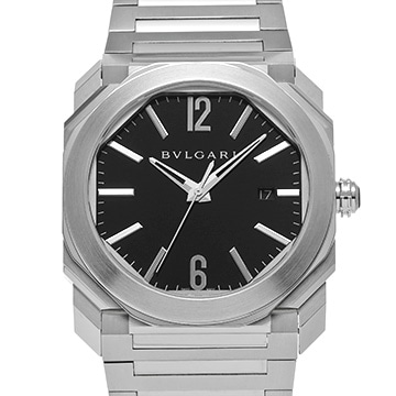 ブルガリ オクト BGO41S ブラック メンズ 時計 【中古】【wristwatch】
