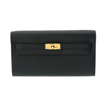 エルメス ケリーウォレット ロングトゥーゴー ブラック ヴォーエプソン レディース 財布 【未使用】【purse】