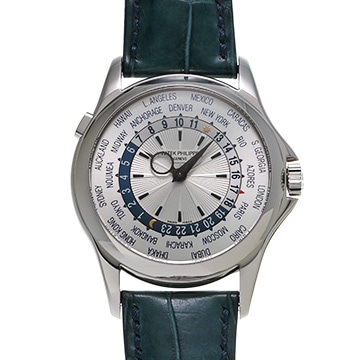 パテック フィリップ ワールドタイム 5130G-001 シルバー メンズ 時計 【中古】【wristwatch】
