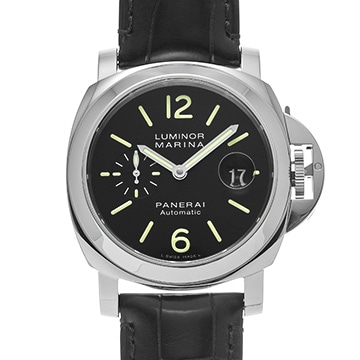 パネライ ルミノールマリーナ オートマティック PAM00104 ブラック メンズ 時計 【中古】【wristwatch】