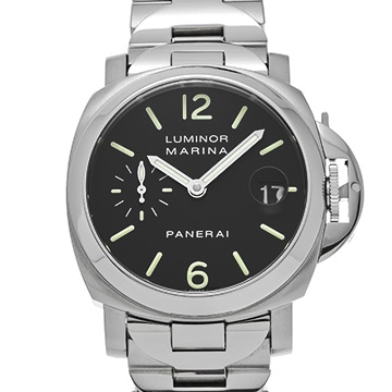 パネライ ルミノールマリーナ オートマティック PAM00050 ブラック メンズ 時計 【中古】【wristwatch】