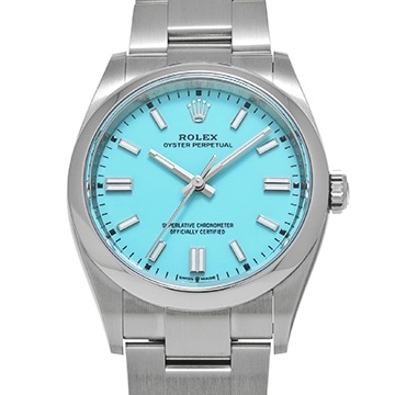 ロレックス オイスターパーペチュアル 36 126000 ターコイズブルー メンズ 時計 【中古】【wristwatch】