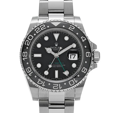ロレックス GMTマスターII 116710LN ブラック メンズ 時計 【中古】【wristwatch】