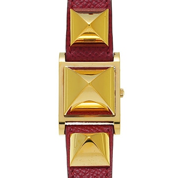 エルメス メドール ME1.201 ホワイト レディース 時計 【中古】【wristwatch】