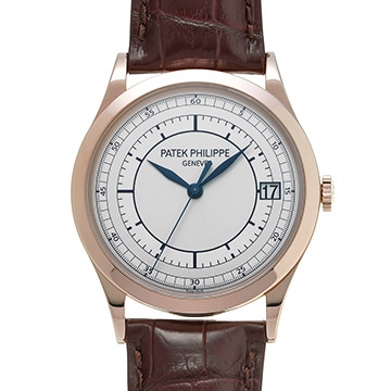 パテック フィリップ カラトラバ 5296R-001 シルバー メンズ 時計 【中古】【wristwatch】