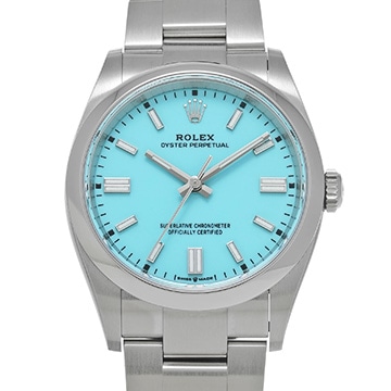 ロレックス オイスターパーペチュアル 36 126000 ターコイズブルー メンズ 時計 【中古】【wristwatch】