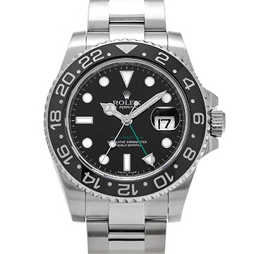 ロレックス GMTマスターII 116710LN ブラック メンズ 時計 【中古】【wristwatch】