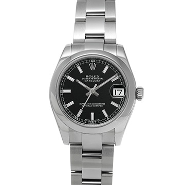 ロレックス デイトジャスト 178240 ブラック ユニセックス 時計 【中古】【wristwatch】