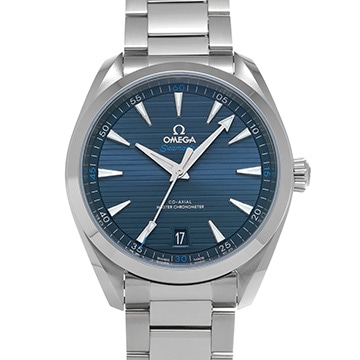 オメガ シーマスター アクアテラ コーアクシャル マスタークロノメーター 220.10.41.21.03.001 ブルー メンズ 時計 【中古】【wristwatch】