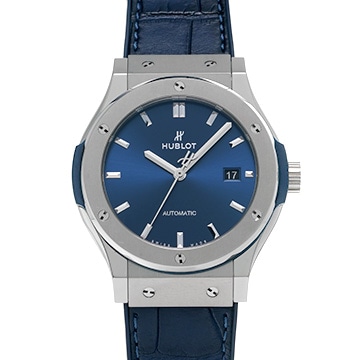 ウブロ クラシックフュージョン チタニウム ブルー 542.NX.7170.LR ブルー メンズ 時計 【中古】【wristwatch】