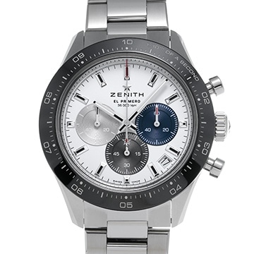 ゼニス クロノマスター スポーツ エル・プリメロ 03.3100.3600/69.M3100 ホワイトマット メンズ 時計 【中古】【wristwatch】