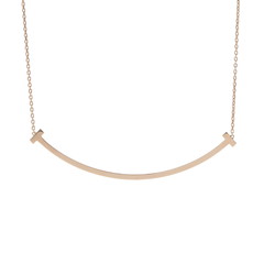 ティファニー Tスマイル ネックレス エクストララージ ゴールド K18イエローゴールド YG レディース ジュエリー 【中古】【jewelry】