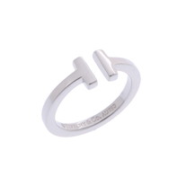 ティファニー Tスクエアリング シルバー K18ホワイトゴールド WG レディース ジュエリー 【中古】【jewelry】